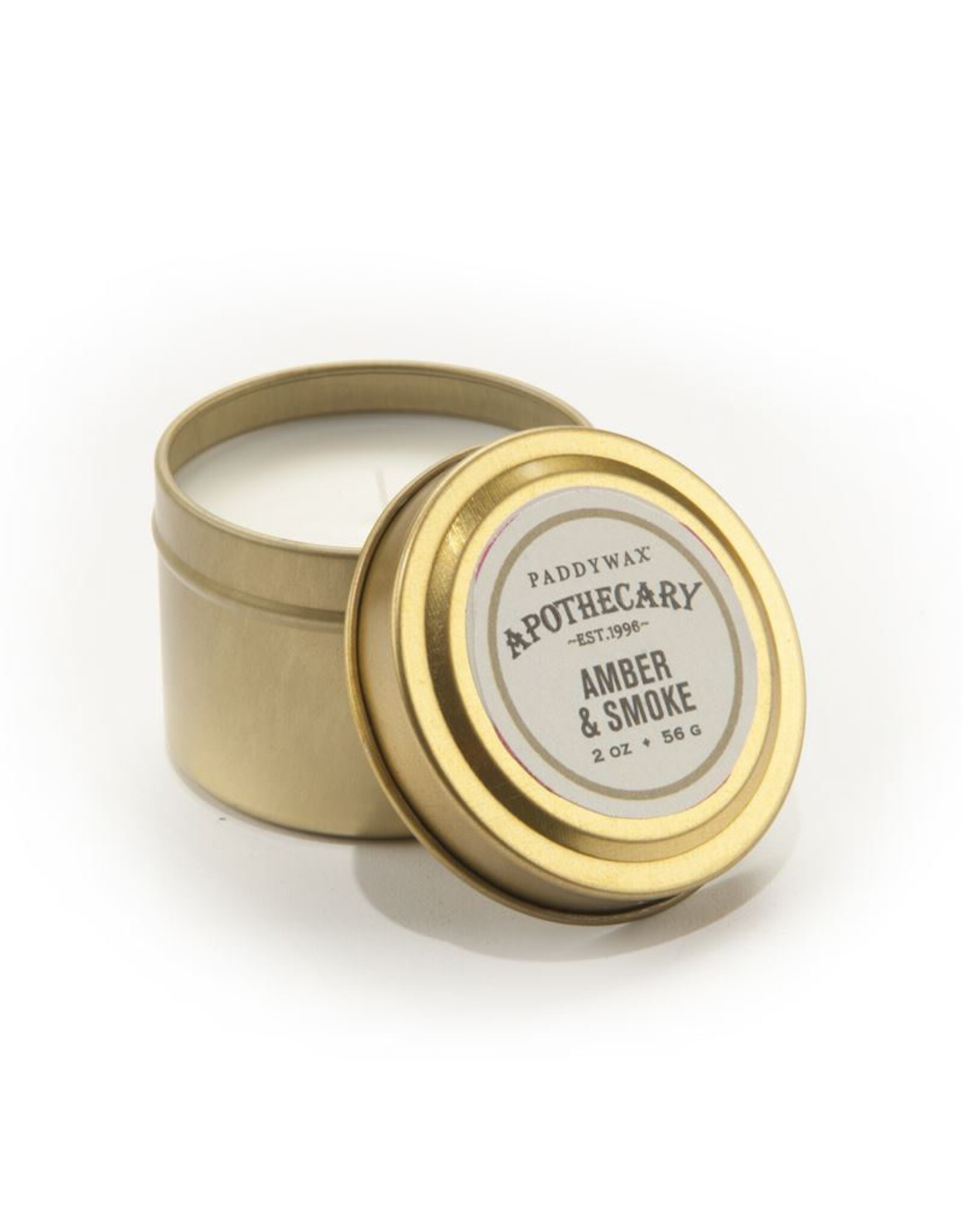 Paddywax Amber & Smoke Apothecary Travel Tin