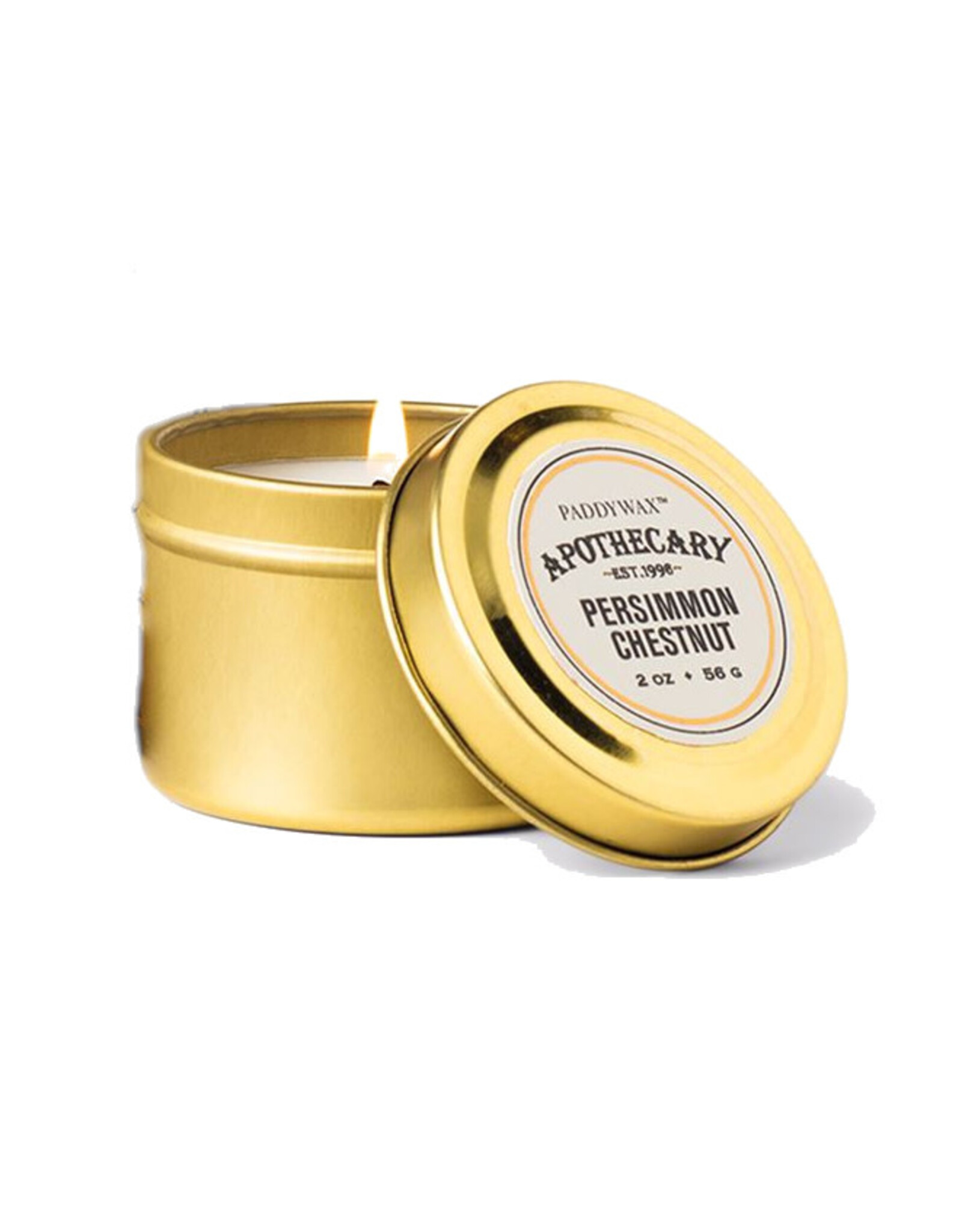 Paddywax Persimmon Chestnut Apothecary Travel Tin