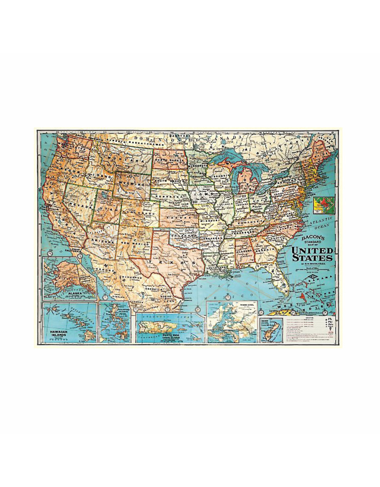 Cavallini Papers & Co. Wrap USA Map