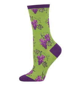 Socksmith Design One Fine Vine Green 9-11 Women's Crew Socks