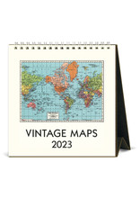 Cavallini Papers & Co. Maps 2023 Desk Calendar