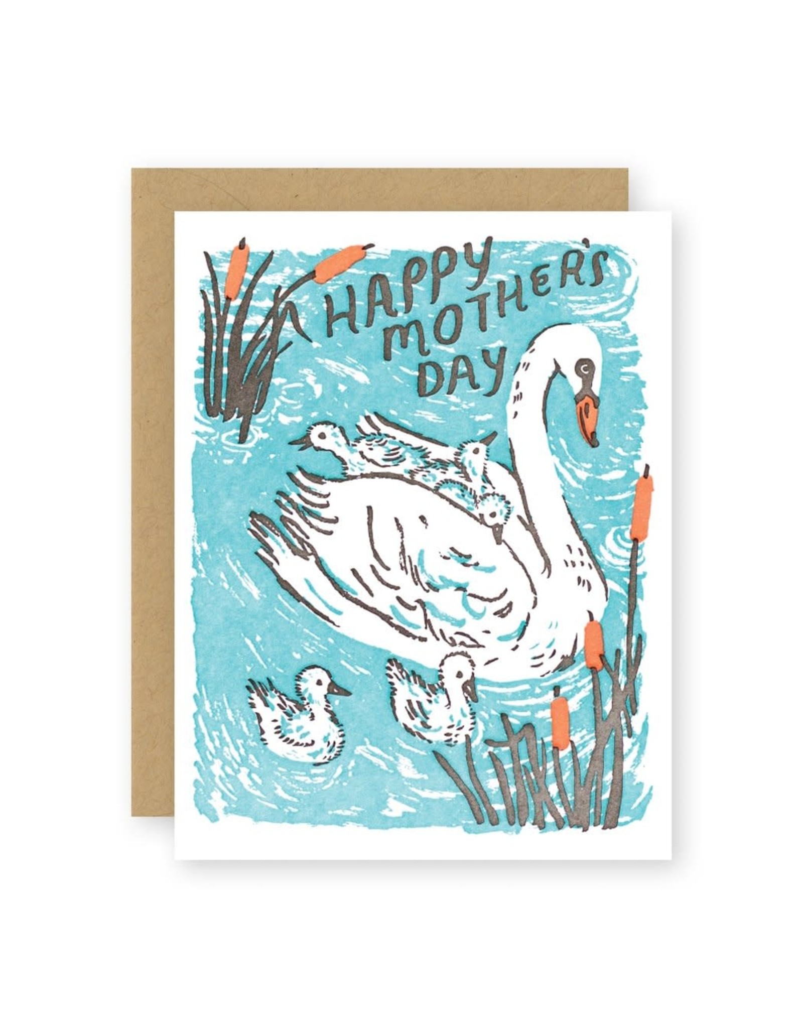 Phoebe Wahl Swan Mother Phoebe A2 Mother's Day Notecard