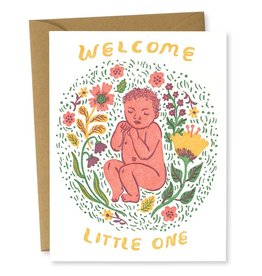 Bison Bookbinding & Letterpress Little One Baby A2 Notecard