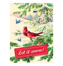 Cartolina Let It Snow A6 Greeting Notecard