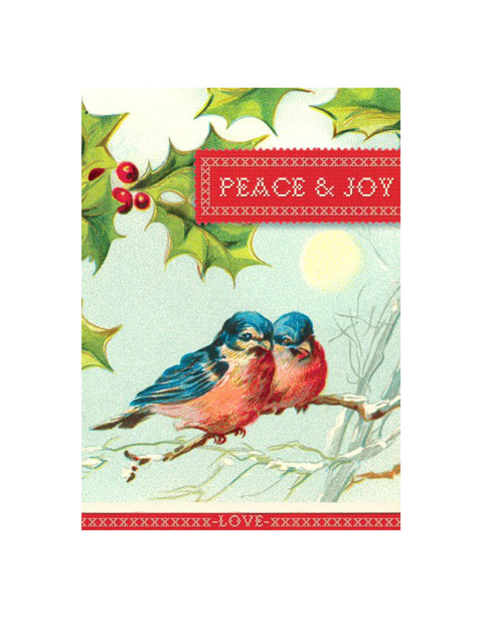Cartolina Peace & Joy A6 Greeting Notecard