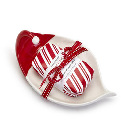 Two's Company Santa Tray with Sugar Cookie Scented Soap