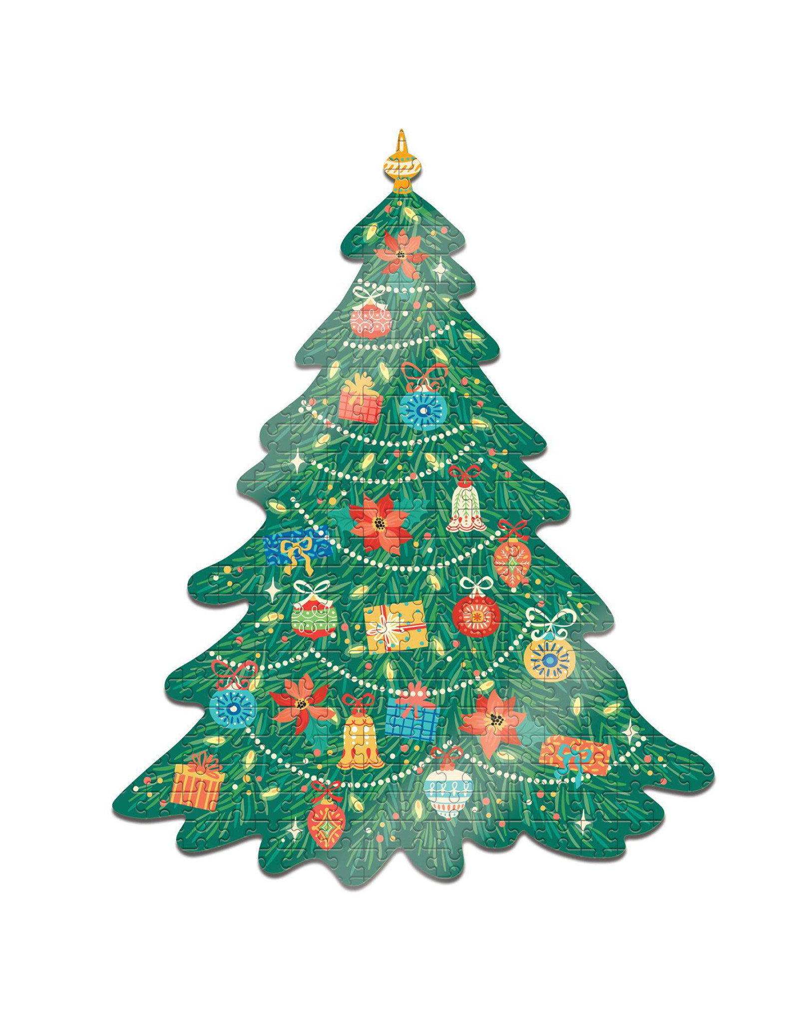 Two's Company Christmas Tree Shape 500 Pc Jigsaw Puzzle
