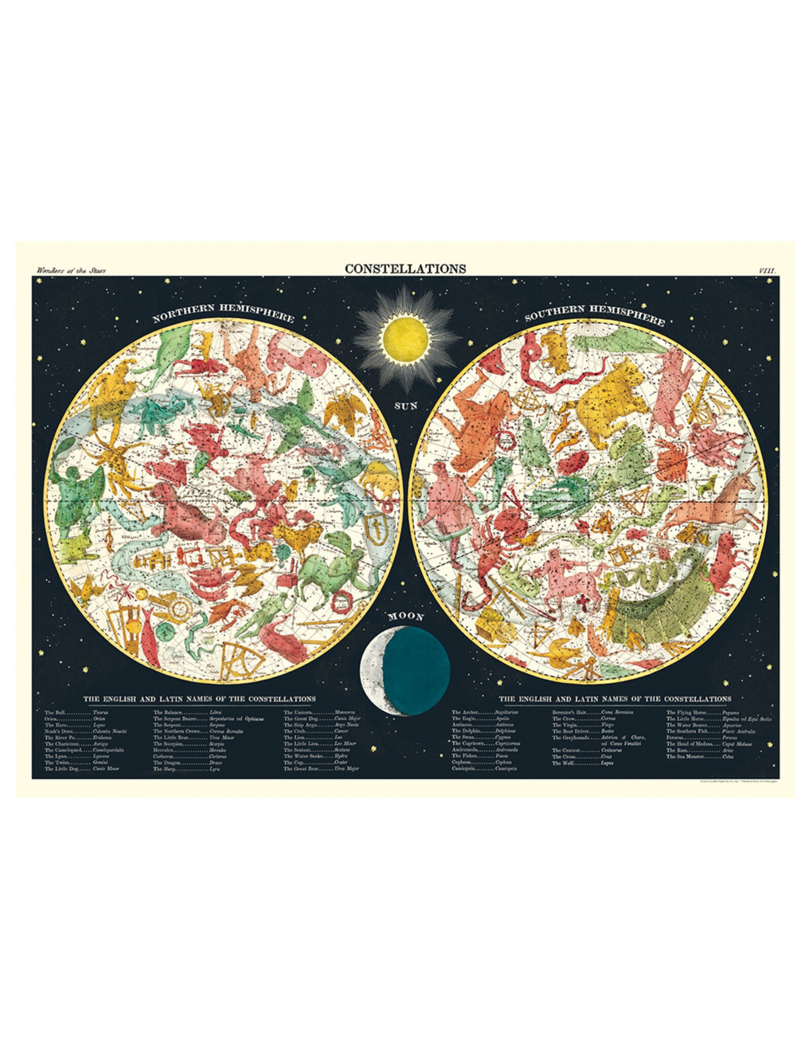 Cavallini Papers & Co. Wrap Constellations 2