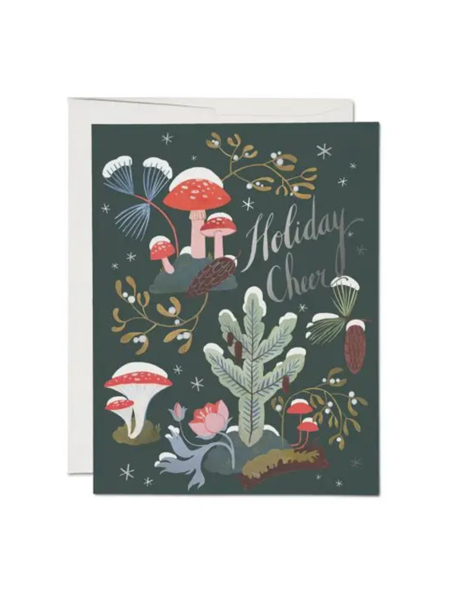 Red Cap Cards Holiday Moss A2 Notecard