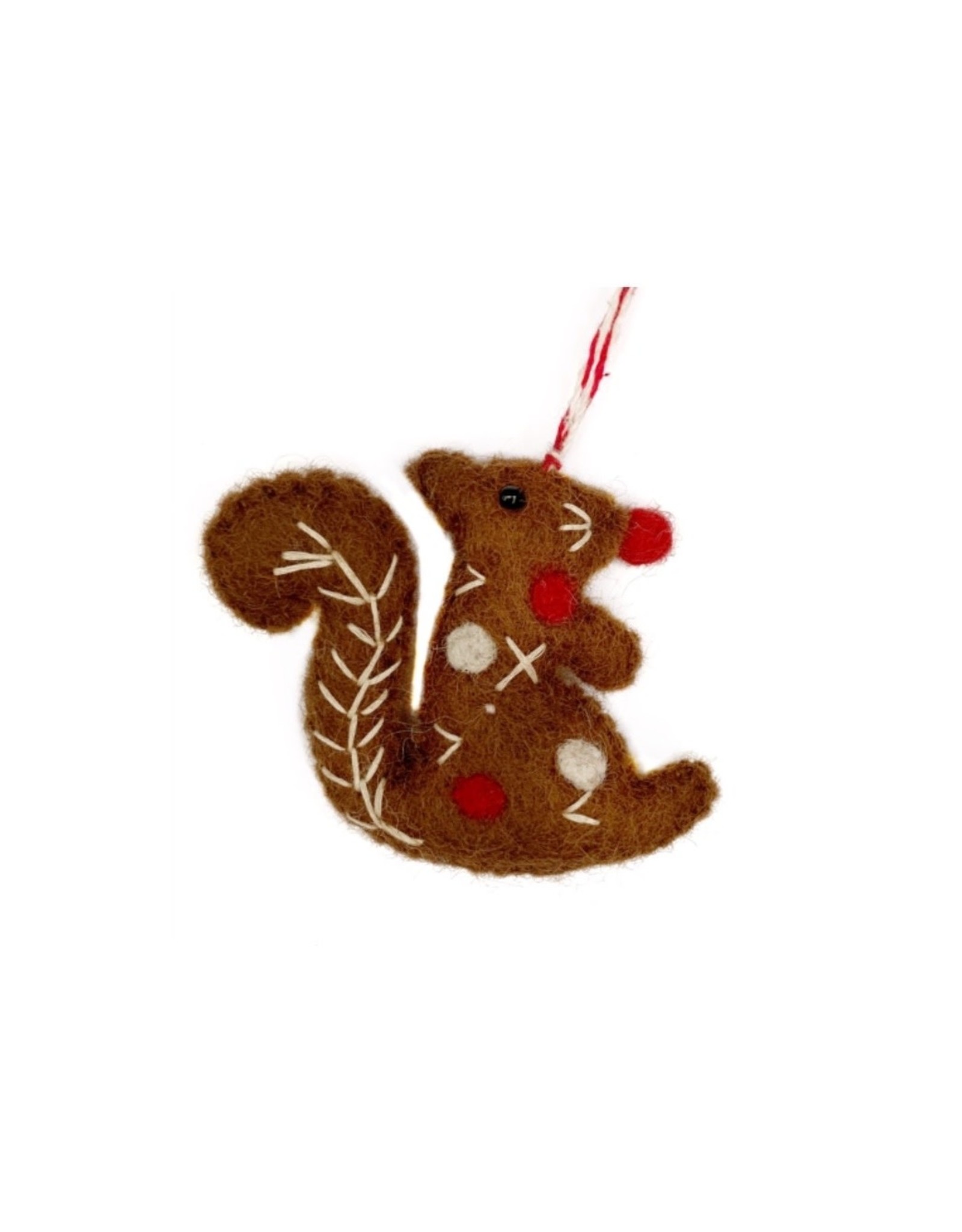 Ornaments 4 Orphans Squirrel Felt Wool Christmas Ornament