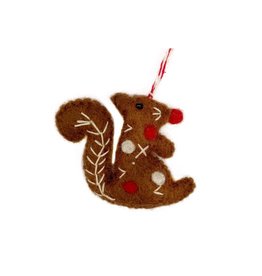Ornaments 4 Orphans Squirrel Felt Wool Christmas Ornament