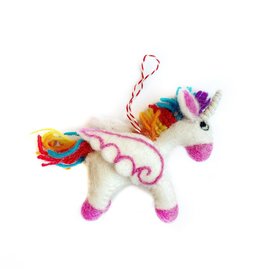 Ornaments 4 Orphans Unicorn Felt Wool Christmas Ornament