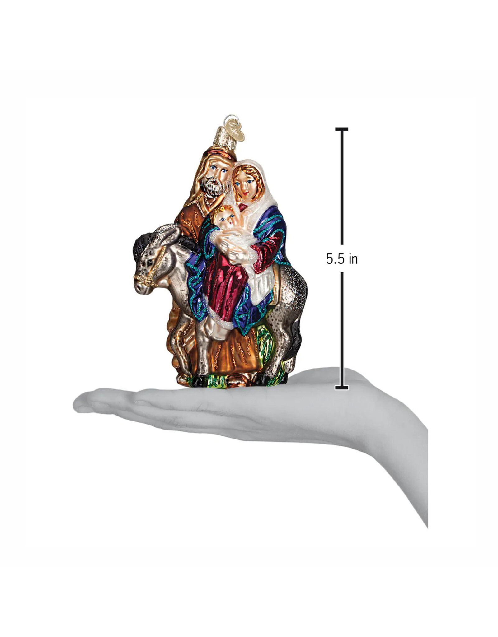 Old World Christmas Flight To Egypt Ornament