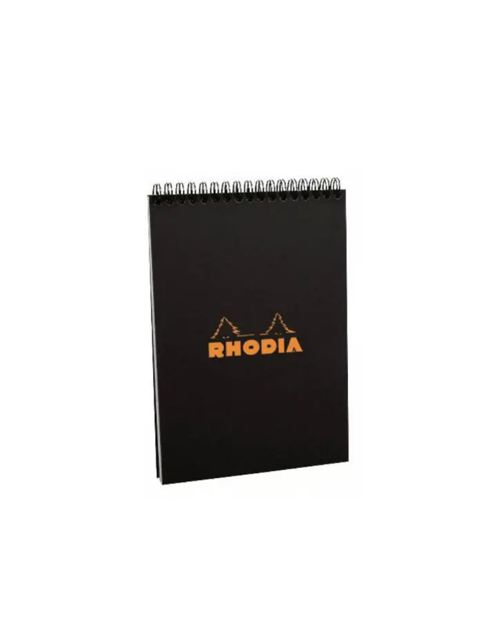 Rhodia Black Graph Spiral Notepad