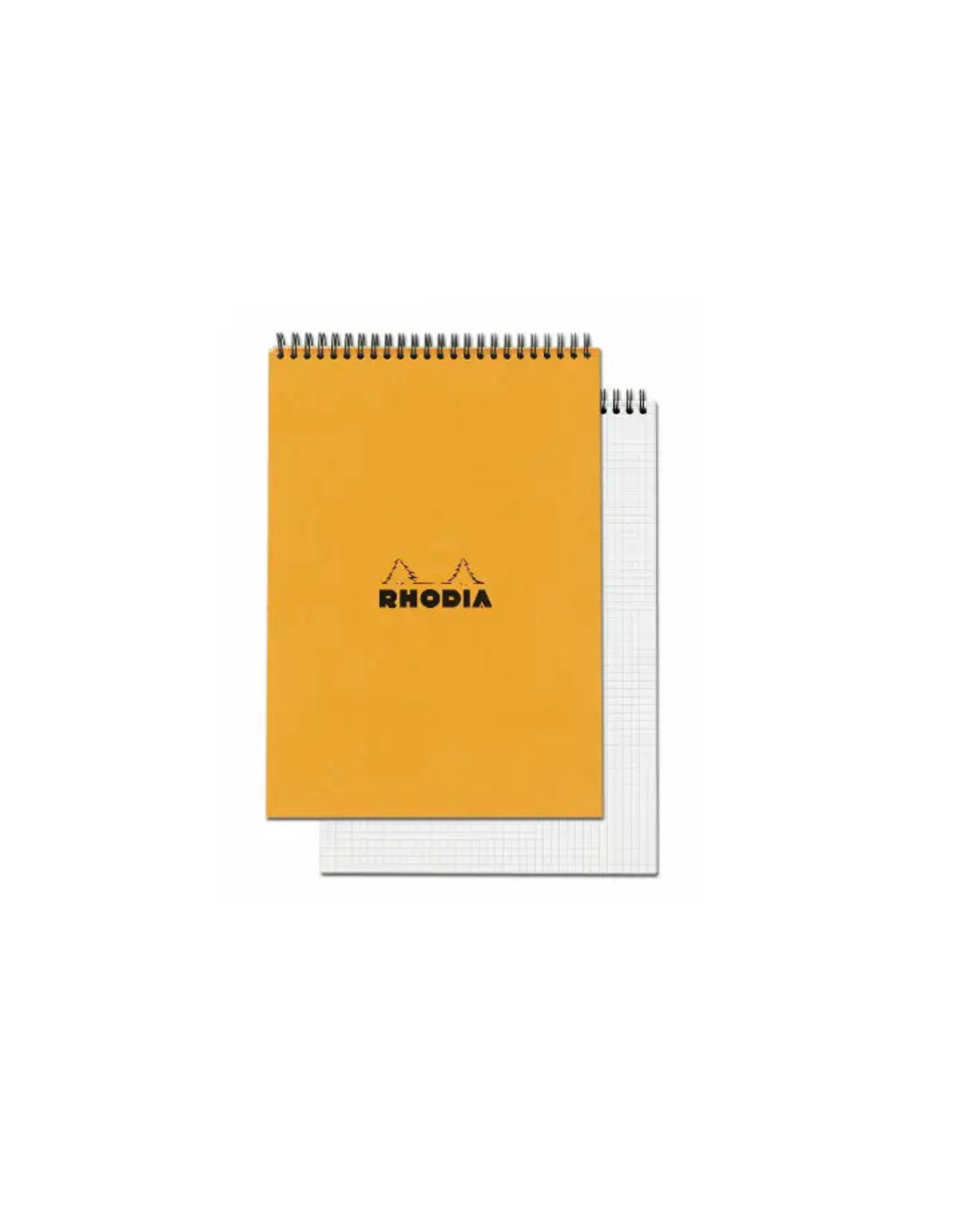 Rhodia Orange Graph Spiral Notepad