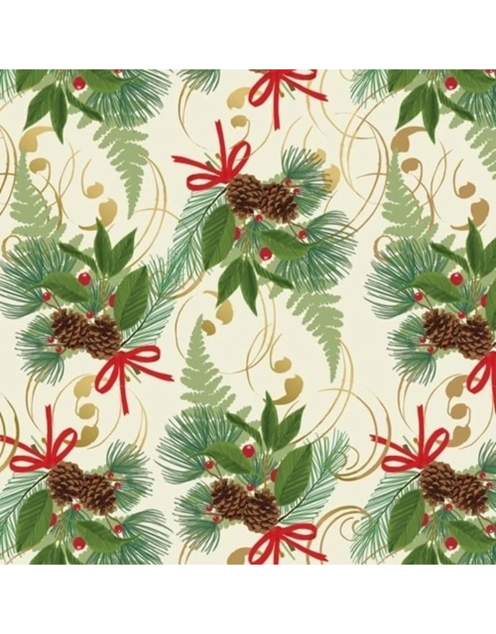 The Gift Wrap Company Holiday Corsage Jumbo Roll Christmas Gift Wrapping Paper