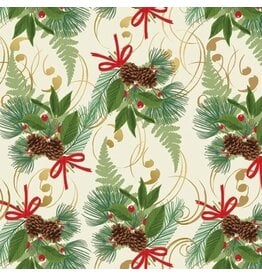The Gift Wrap Company Holiday Corsage Jumbo Roll Christmas Gift Wrapping Paper