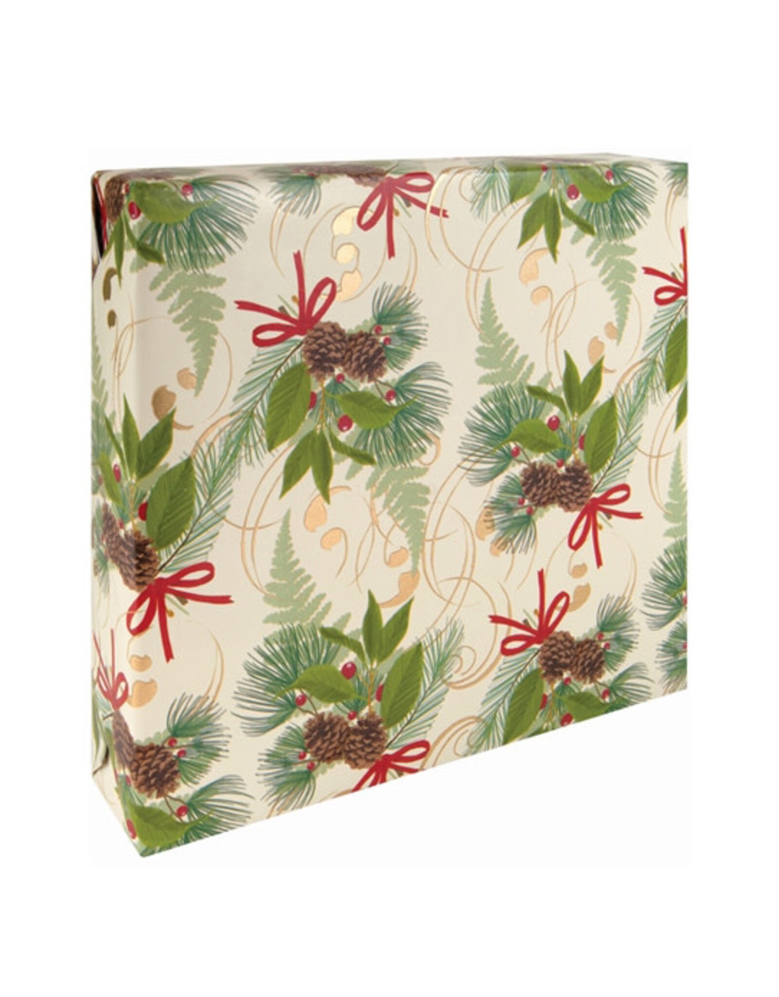The Gift Wrap Company Holiday Corsage Jumbo Roll Christmas Gift Wrapping Paper