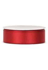 The Gift Wrap Company Scarlet Glitter Satin Christmas Ribbon