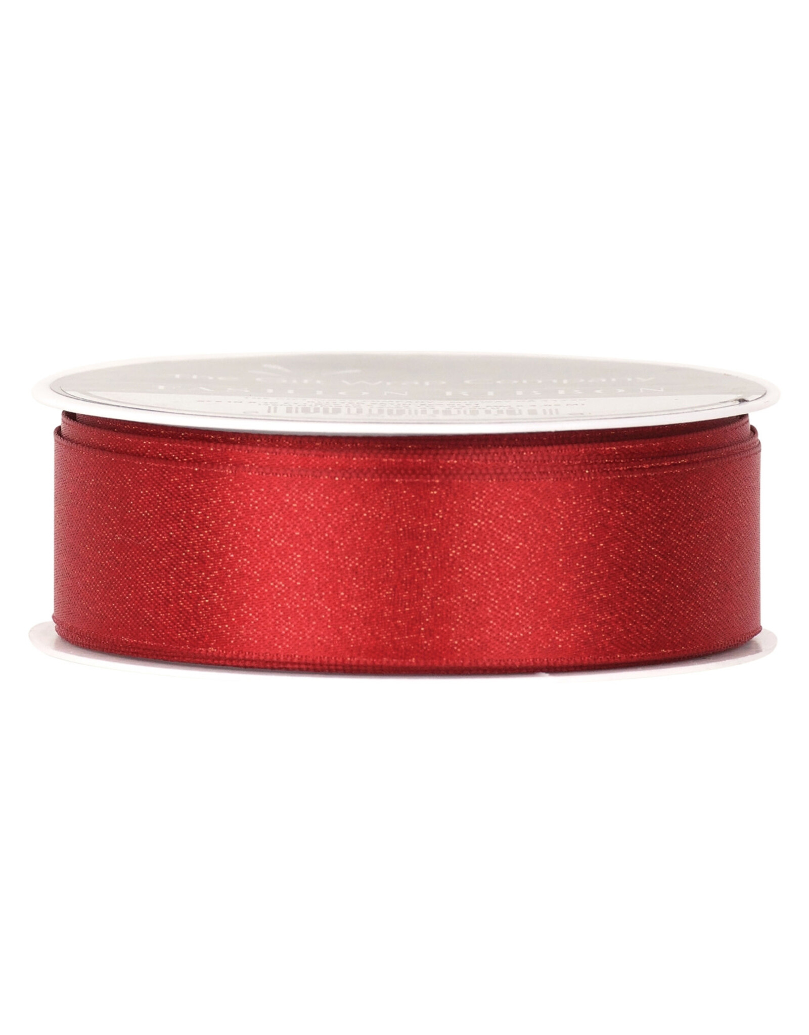 The Gift Wrap Company Scarlet Glitter Satin Christmas Ribbon