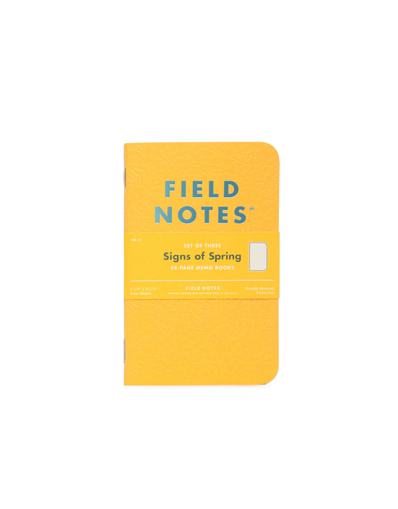 Field Notes Brand Signs of Spring Dot-Graph Paper Spring 2022 Quarterly Edition 3-Pack