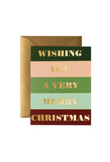 Rifle Paper Co. Color Bar Christmas Boxed Set of 8 A2 Notecards