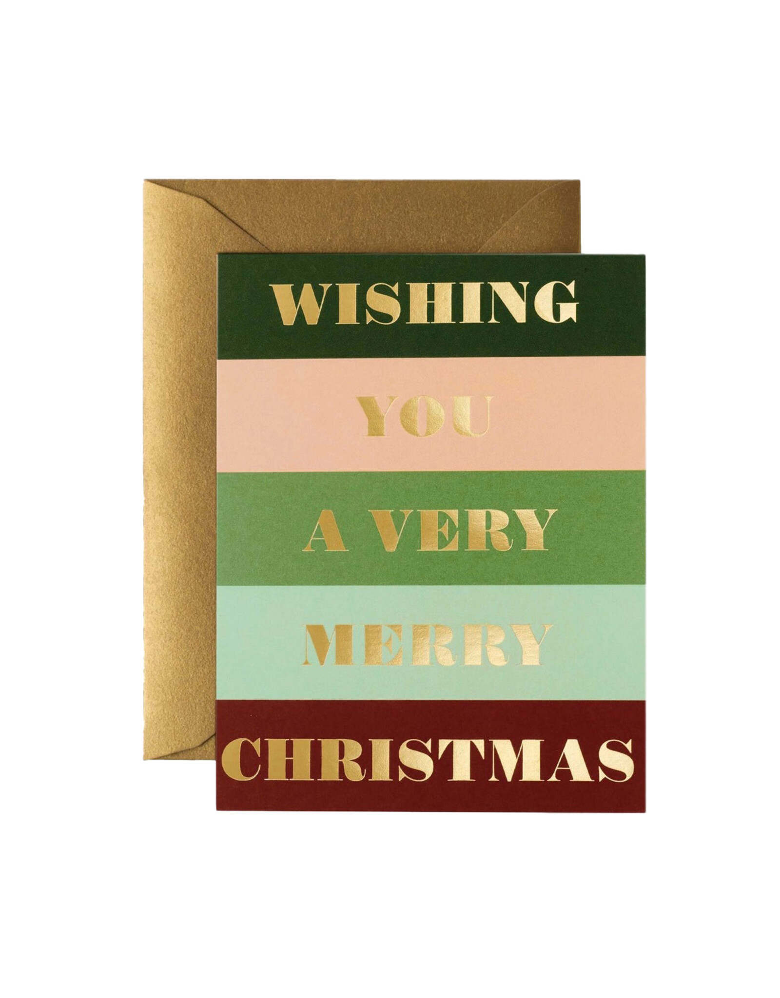 Rifle Paper Co. Color Bar Christmas Boxed Set of 8 A2 Notecards