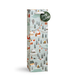 Rifle Paper Co. Holiday Village Wine Gift Bag
