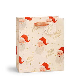 Rifle Paper Co. Santa Medium Christmas Gift Bag