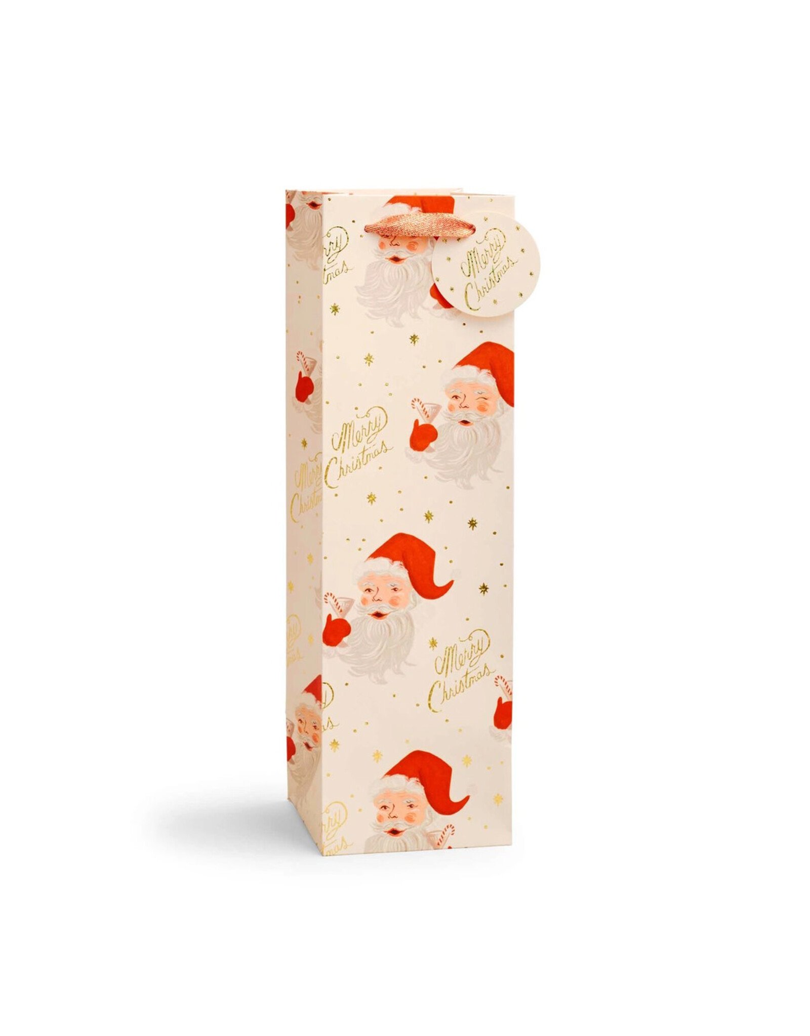 Rifle Paper Co. Santa Wine Gift Bag