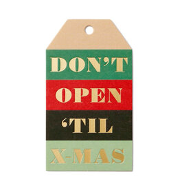Rifle Paper Co. Don't Open 'til X-Mas Pack of 8 Gift Tags