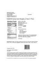 Hammond's Candies 1.75oz Naughty or Nice Candy Cane