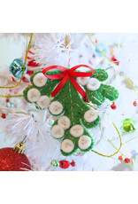 Ornaments 4 Orphans Mistletoe Felt Wool Christmas Ornament
