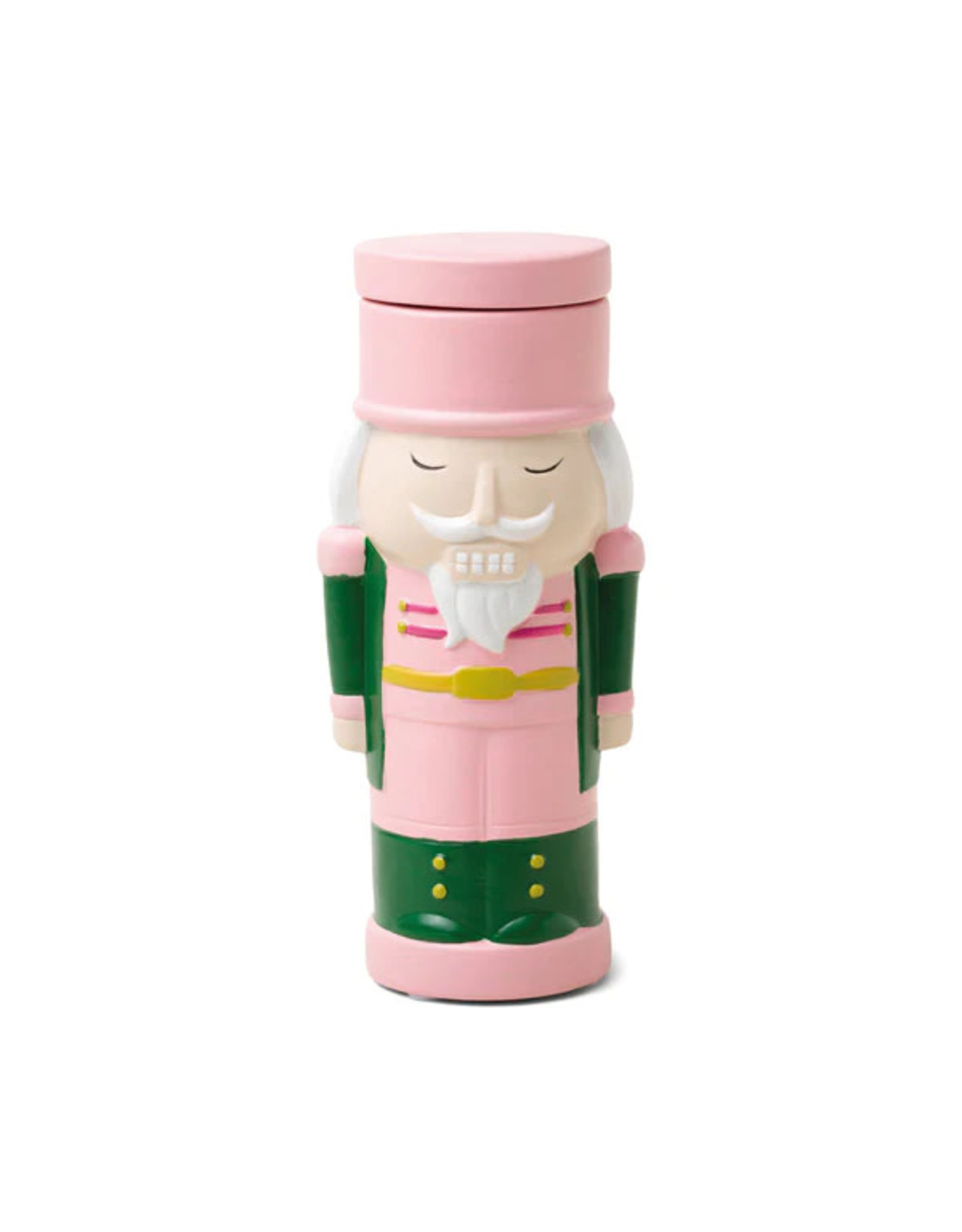 Paddywax Pink Wassail 10 oz Ceramic Nutcracker Candle