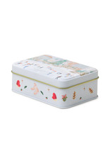 Paddywax Mistletoe and Mint Holiday Tin 5oz Matte Illustrated with Ice Skating Scene Candle