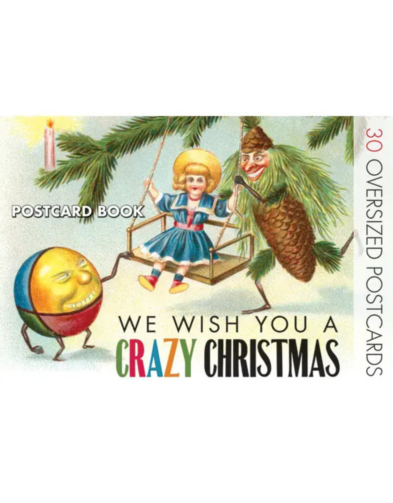 Laughing Elephant We Wish You a Crazy Christmas: Postcard Book