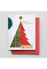 Hammerpress Merry Christmas Tree FOIL A2 Notecard
