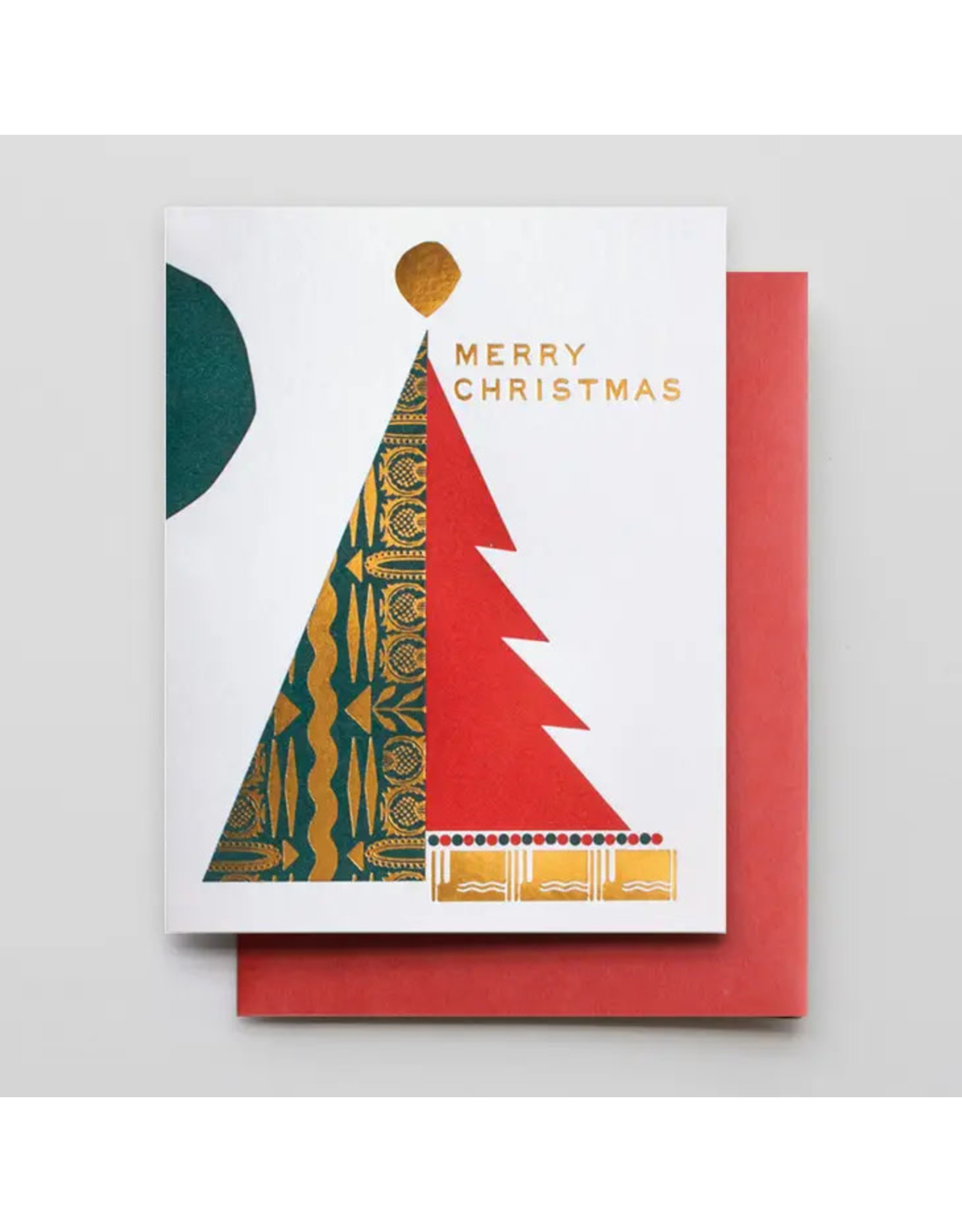 Hammerpress Merry Christmas Tree FOIL A2 Notecard
