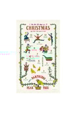 Cavallini Papers & Co. Twelve Days of Christmas Tea Towel
