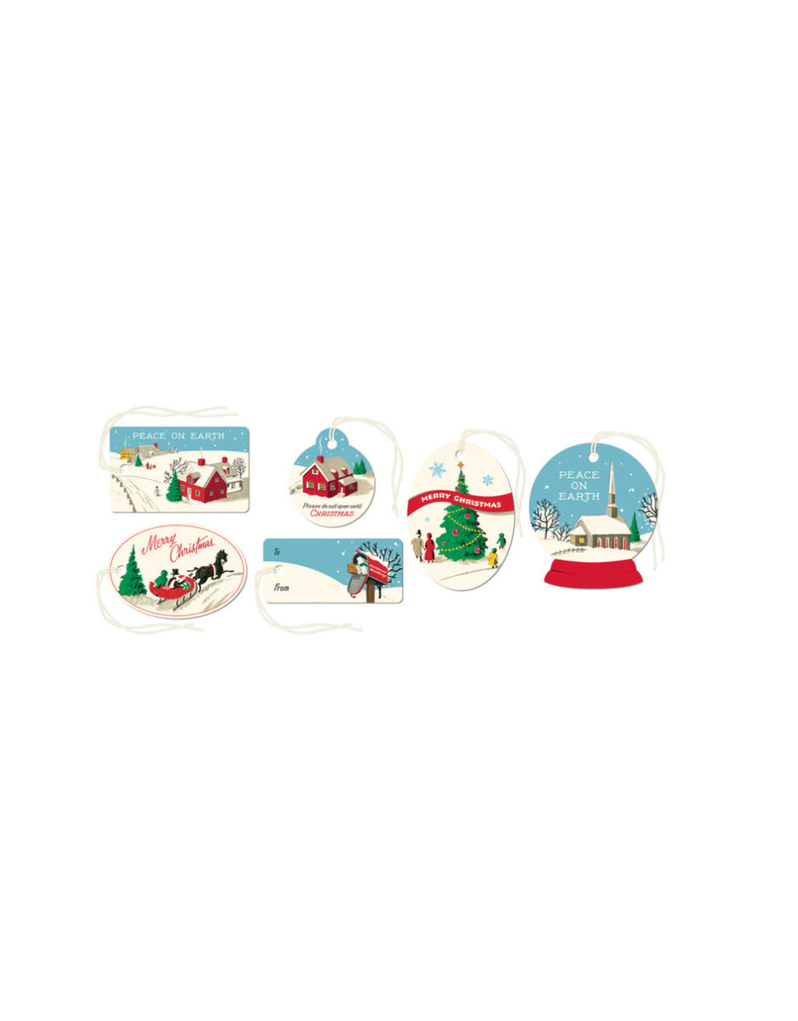 Cavallini Papers & Co. Christmas Peace on Earth Gift Tags