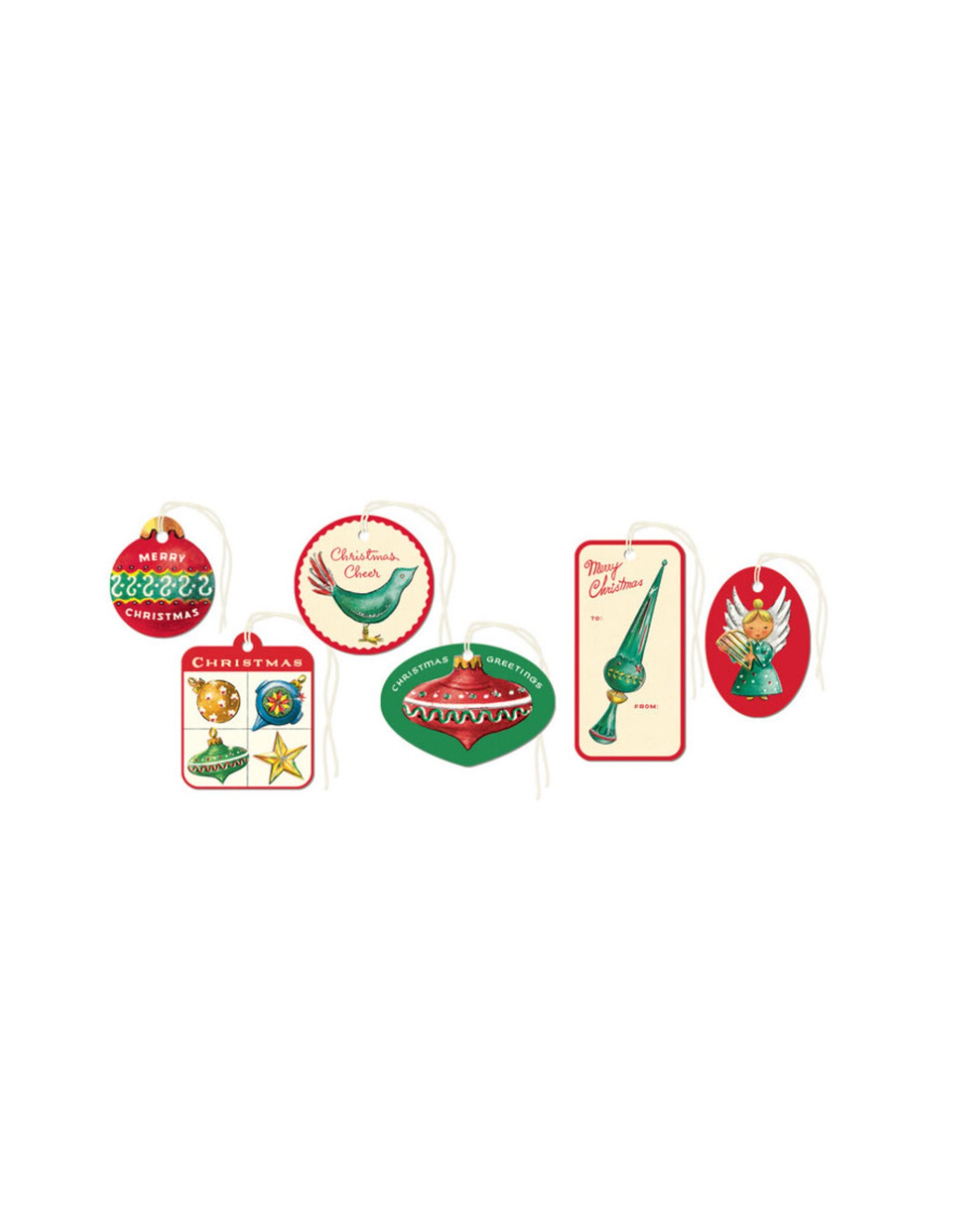 Cavallini Papers & Co. Christmas Ornaments Gift Tags