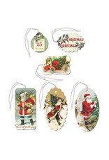 Cavallini Papers & Co. Christmas Santa Gift Tags