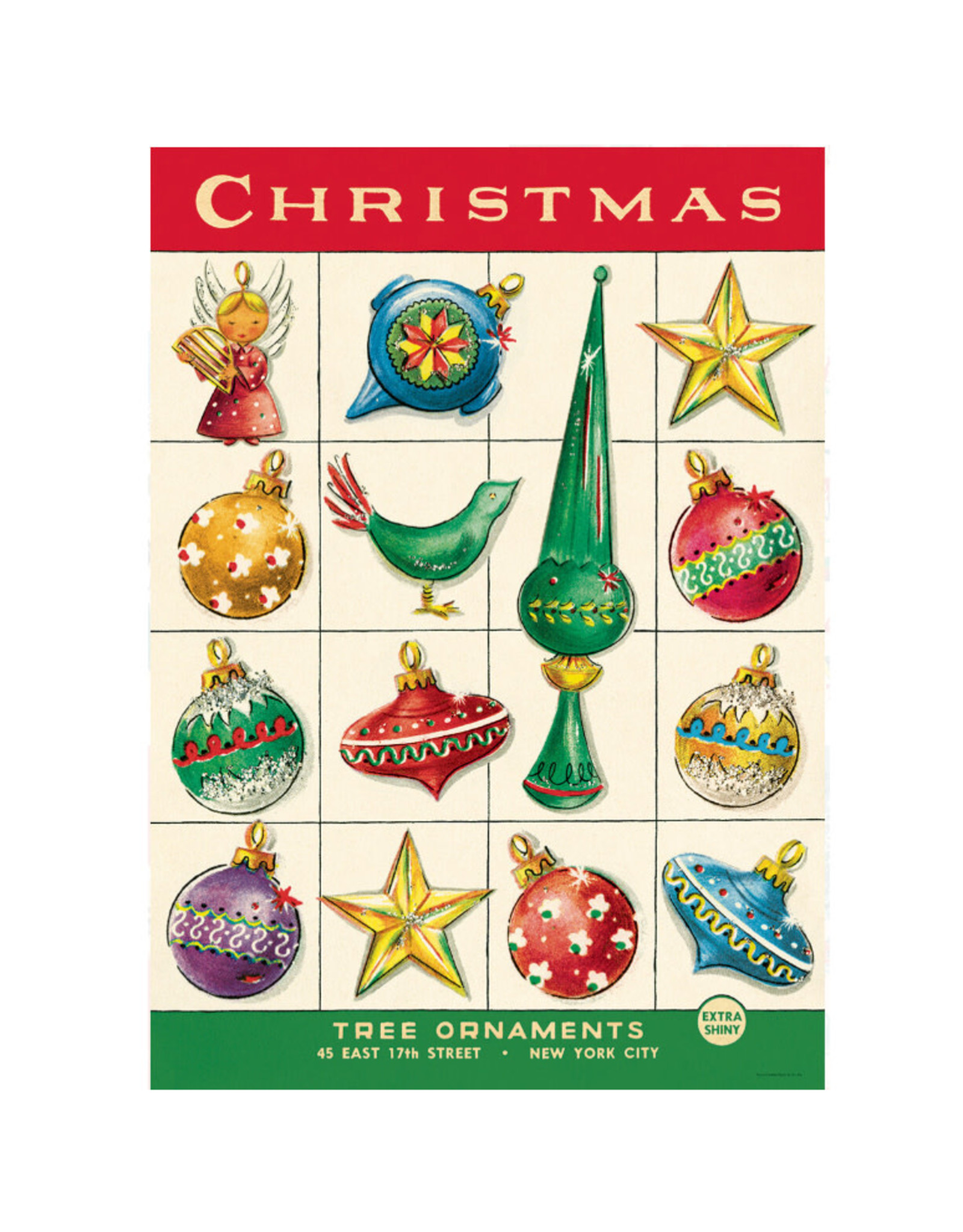 Cavallini Papers & Co. Wrap Christmas Ornaments