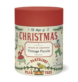 Cavallini Papers & Co. Twelve Days of Christmas 500 Piece Puzzle