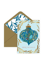 The Gift Wrap Company Floral Ornamentation Christmas 5 Pack A2 Notecards