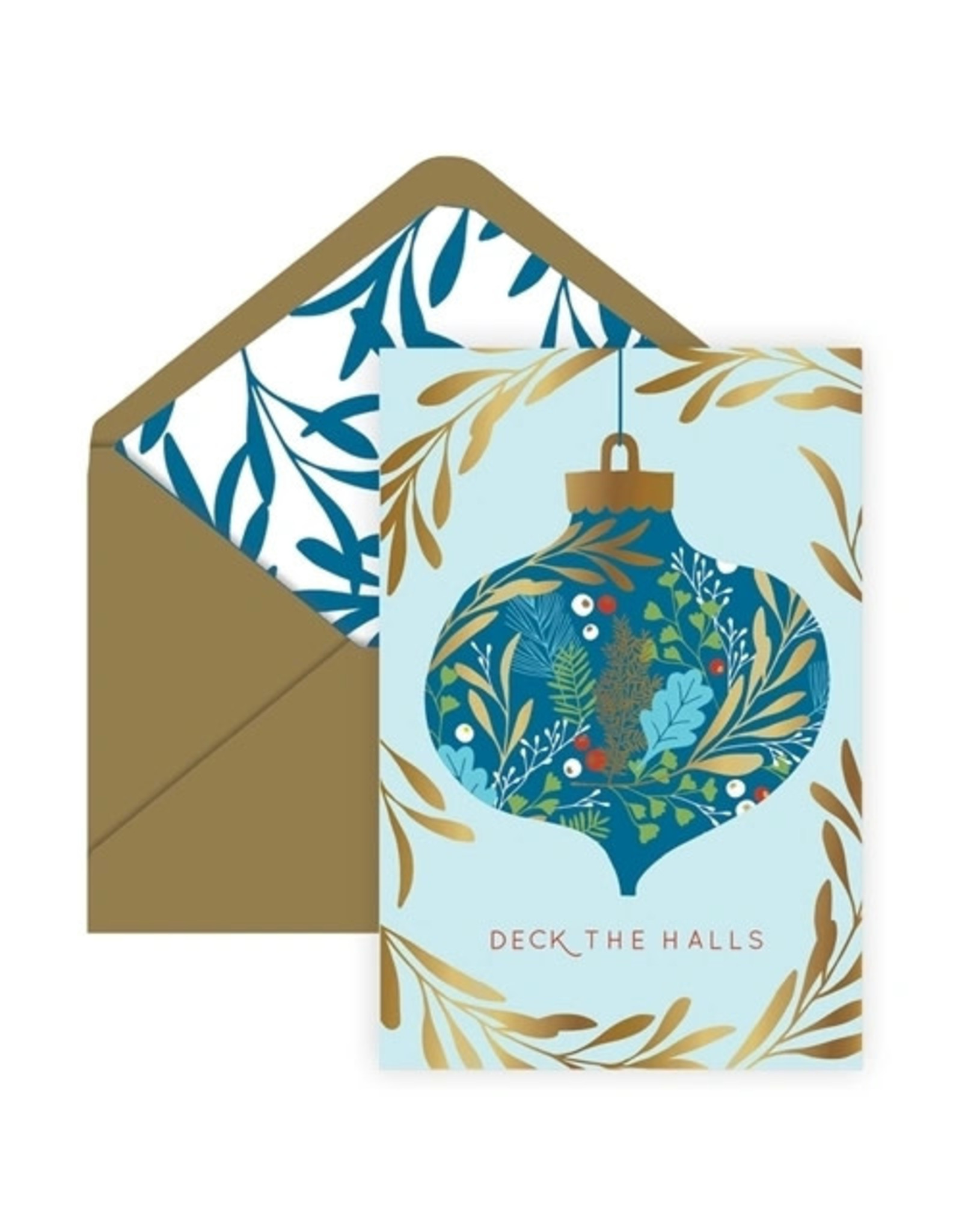 The Gift Wrap Company Floral Ornamentation Christmas 5 Pack A2 Notecards