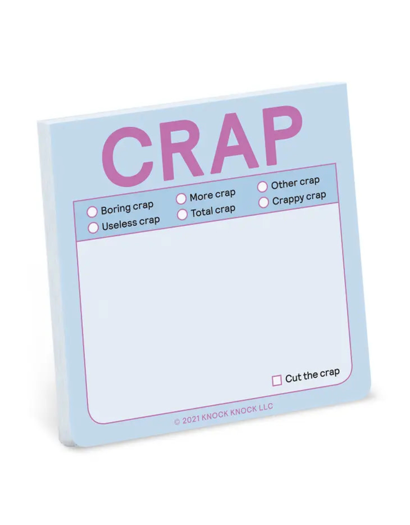 Knock Knock Crap Sticky Note (Pastel Version)