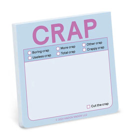 Knock Knock Crap Sticky Note (Pastel Version)