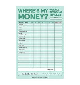 Knock Knock Weekly Money Tracker Pad