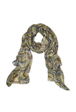 2 Chic Marbled Green Print Scarf